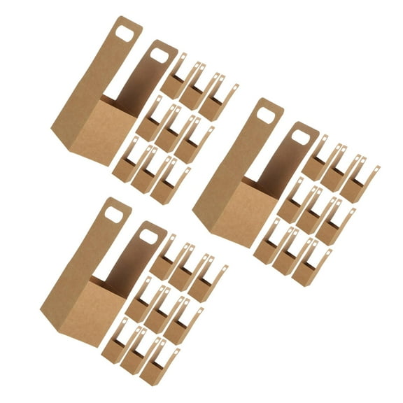 Masteelf 30 pcs  Hot and Cold Drink Carrier Paperboard Cup Holder Single Coffee Cup Holder for Takeout Beverages Coffee Accessories