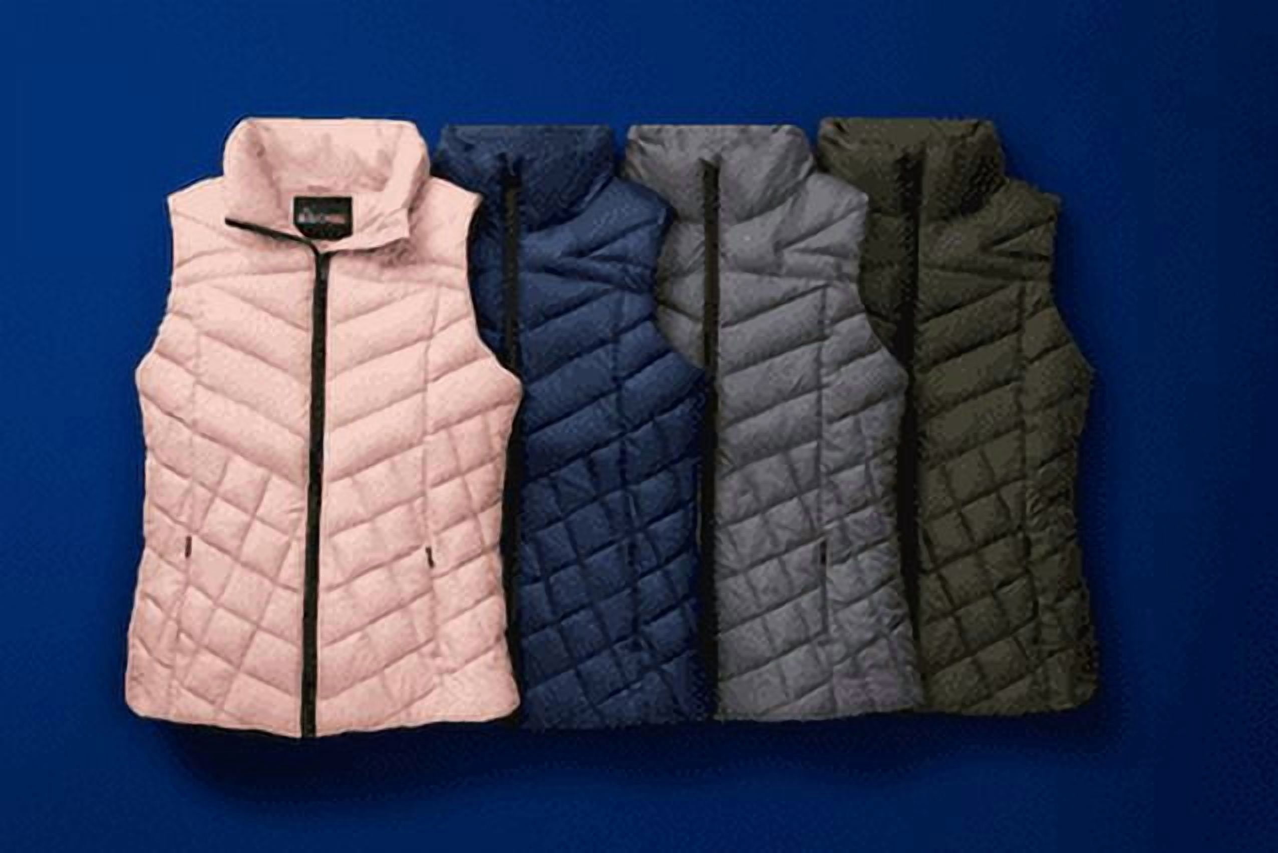 Big Chill Women's Chevron Quilted Puffer Vest, Midweight, Sizes S-3X