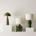 thumbnail image 2 of Bouclair Lampe de Table en Verre Kaki, 2 of 9