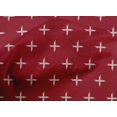 thumbnail image 4 of oneOone Tissu Popeline de Coton Imprimé Kasuri Signe Plus 1 Yard 42 Pouces de Large, 4 of 4