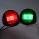 thumbnail image 4 of 2Pcs Signal Lamp Red Green LED Waterproof Boat Navigation Light 12V 24VBlack, 4 of 5