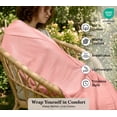 thumbnail image 3 of ROYALE LINENS Cotton Waffle Blanket - Breathable and Soft, Lightweight and Cozy Waffle Weave Bed Blanket for All Season (Full/Queen, Misty Rose), 3 of 9
