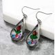 thumbnail image 2 of Pendientes colgantes de flores reales de Portrait Rose,pendiente colgante de planta para mujer, 2 of 3