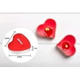 thumbnail image 2 of Red Heart Shaped, Tea Light Candles, Heart-Shaped Tealight Candles for Birthday Parties, 2 of 5