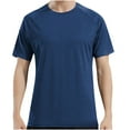 thumbnail image 2 of ZCFZJW Mens Short Sleeve Outdoor Performance T-Shirt Lightweight Quick Dry Crew UPF 50+ Athletic Running Workout Fishing Top Shirts Blue XXXXXL, 2 of 7