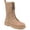 Taupe, variant on Journee Collection Womens Cadee Zip up Mid calf Combat & Lace-up Boots