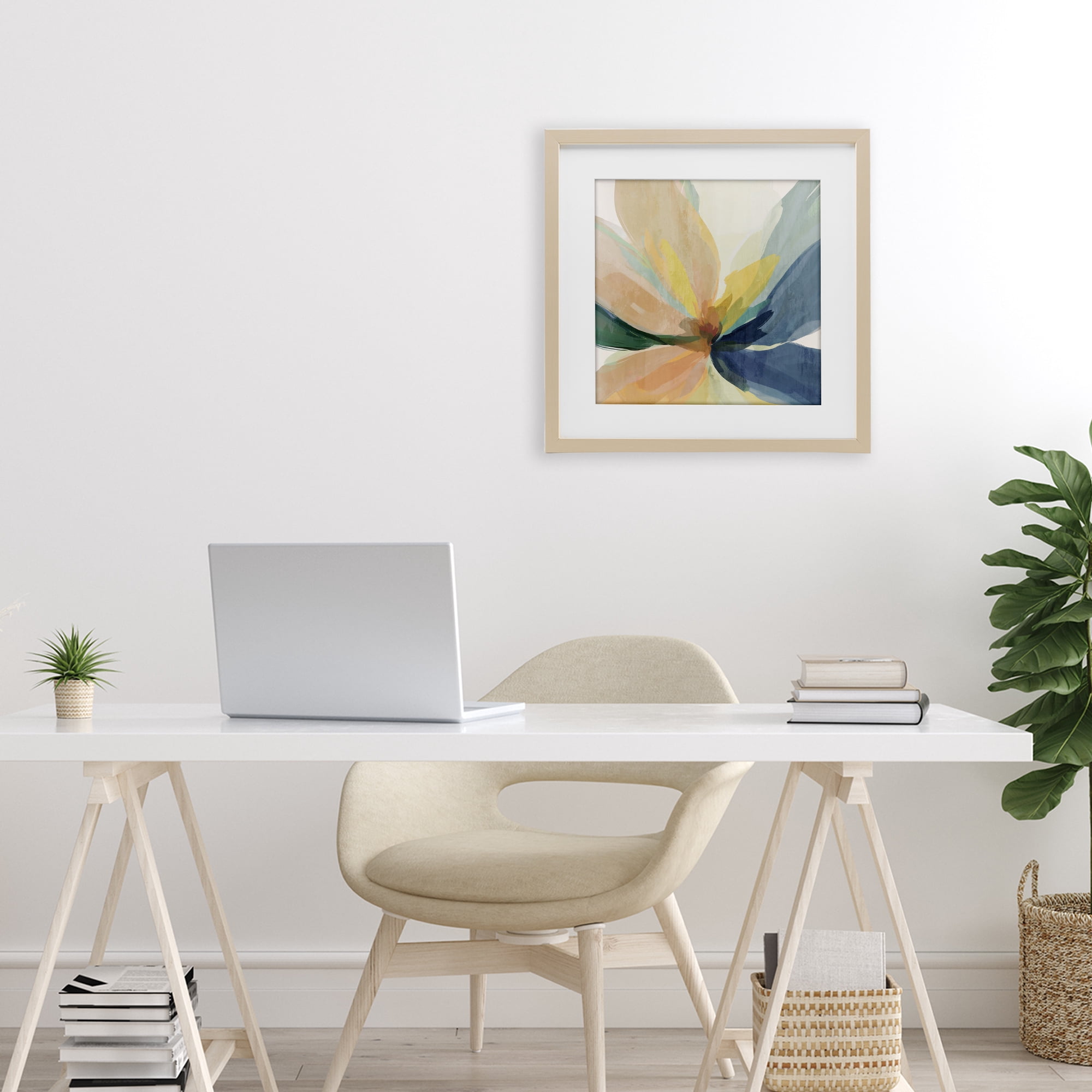 Stupell Industries Soft Harmonious Petals Birch Framed Print Under Glass, design by Irena Orlov