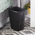 thumbnail image 4 of Sterilite 3 gal Plastic Rectangular Bathroom Trash Can, Black, 4 of 5