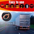 thumbnail image 4 of 2Pcs LED Trailer Lights Rear Tail Lights 12V Indicator Stop Light Stop Brake Turn Trailer Light Durable IP67 Waterproof Clear Rear Lamp Reversing Marker Lights for Truck Trailer, 4 of 9