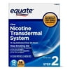 Equate Nicotine Transdermal System Step 2 Clear Patches, 14 mg, 14 Ct