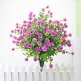 thumbnail image 4 of Billuyoard Loto de plástico - Exquisita decoración de flores artificiales duradera e inodora hecha a mano para bodas al aire libre Decoración Naranja, 4 of 6