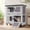 AIR77, variant on Aivituvin 36" 2-Story Mobile Rabbit Hutch, Wooden Bunny Cage on Wheels, Indoor Outdoor Guinea Pig House, Gray