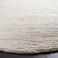 thumbnail image 3 of SAFAVIEH Natura Fredrick Striped Area Rug, Ivory/Beige, 6' x 6' Round, 3 of 11