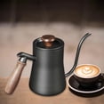 thumbnail image 4 of 550ml Drip Kettle Wooden Handle Coffee Pot Tea Kettle , Negro perfecl Hervidor de café, 4 of 8