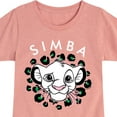 thumbnail image 3 of The Lion King - Cheetah Print - Simba - Toddler & Youth Girls Short Sleeve Graphic T-Shirt, 3 of 5