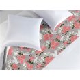 thumbnail image 2 of Bird Print Bed Runner, Romantic and Pastel English Garden Roses with Japanese Cranes, Decorative Accent Bedding Scarf for Hotels Homes & Guest Rooms, King, Pale Mauve and Dried Rose, by Ambesonne, 2 of 3
