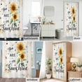thumbnail image 6 of Sunflower Fabric Shower Curtain My Sunshine Bee Floral Washable Shower Curtains for Bathroom, Waterproof Bath Curtain with Hooks Home Decor 72x72in, 6 of 8
