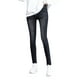 thumbnail image 1 of Leggings de mujer con forro polar y cintura alta - 80 % algodón, imitación denim, pantalones ajustados para abrigarse y estar cómoda en invierno, 1 of 5