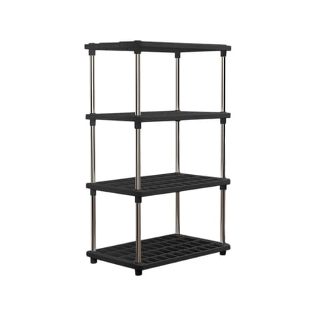 JoyMoreHome 4-Tier Storage Shelves, Easy to Clean and Assembly, Independent Shelving Unit, for Pantry, Kitchen, Bathroom, Livingroom