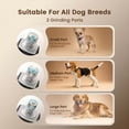 thumbnail image 5 of Oneisall NG02 Dog Nail Grinder for Home Grooming, 6 Speed Dog Nail File with 360° LED Ring Light, Diamond Grinding Head Dog Nail Clippers for Large Dogs, Low Vibration Quiet 45dB, Black, 5 of 8