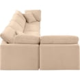 thumbnail image 4 of Meridian Furniture Indulge Sectionnel Modulaire en L en Velours de 164 Pouces Beige, 4 of 9