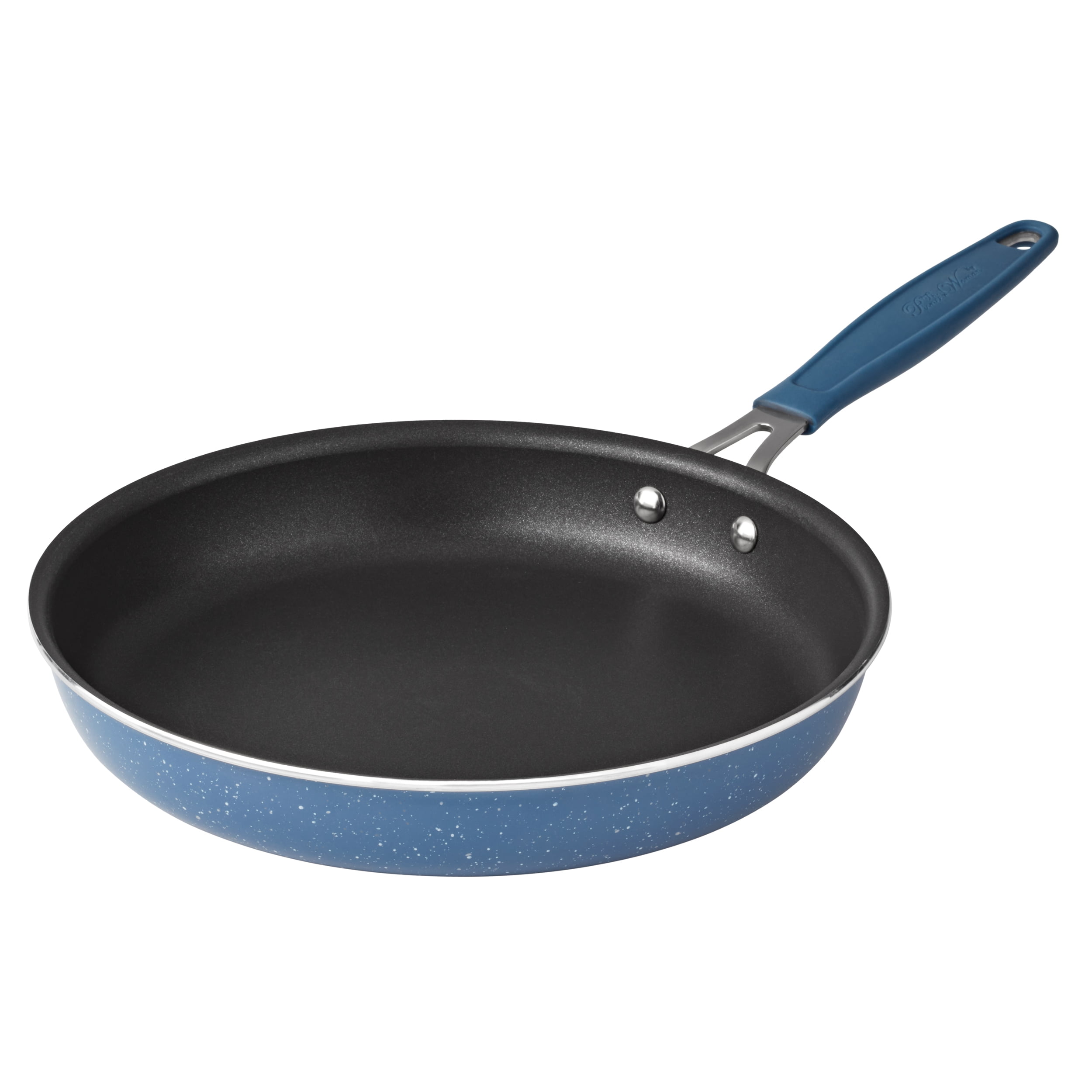 The Pioneer Woman Frontier Speckle 18 Piece Nonstick Aluminum Cookware Set, Blue