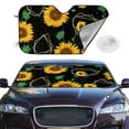 thumbnail image 2 of Fotbe Sunflowers3 Car Windshield Sunshade | Sun Visor Protector Front Window Shade, Keeps Out UV Rays, Keeps Your Vehicle Cool-Medium, 2 of 7