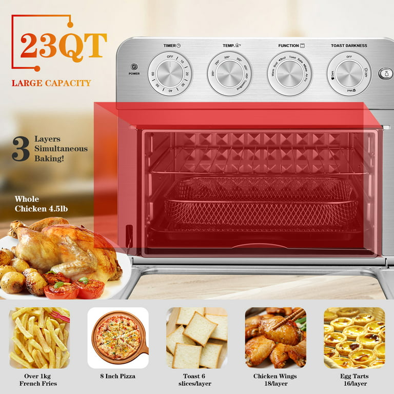 Air Fryer Pan Oven 23L Large Capacity 7 In 1 Convection Oven – Deals On  Deals On Deals