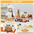 thumbnail image 6 of Style-Carry Pretend Play Pizza Store Toy for Kids, Pretend Play Food Accessories, Kitchen Cooking Playset, Gift for Girls 3-6 Years, 6 of 7
