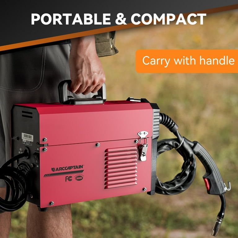 ARCCAPTAIN 3 in 1 MIG Welder, 130A Flux Core, Portable 110V