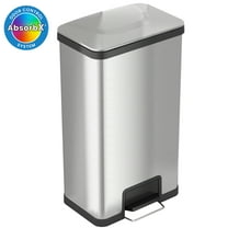 iTouchless AirStep 18 Gallon Step-On Kitchen Stainless Steel Trash Can