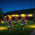 thumbnail image 3 of Solar Christmas Tree Lights Outdoor Decorations, Waterproof Solar Powered Prelit Tree with Multicolor LED & Flashing Modes - Holiday Stakes for Garden Yard Patio Pathway Lawn Cemetery Grave Decor, 3 of 3