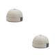 thumbnail image 1 of Guardurnaity Moda Skullcap estampado marinero INS estilo cálido Docker gorras elegante sin borde Color sólido sombrero diario baile Beige Beige 2piezas, 1 of 6