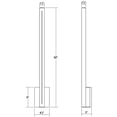 thumbnail image 2 of Sonneman 7115.98-WL Stripe 30" Tall Integrated Led Outdoor Wall Sconce - White, 2 of 3