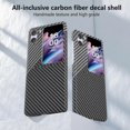 thumbnail image 2 of For Oppo Find N2 Flip 5g Cell Phone Case Carbon Fiber Texture Leather+pc Folding Cover, 2 of 5