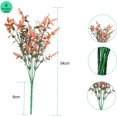 thumbnail image 4 of Babibeauty 8 Bundles Artificial Lavender Flowers Outdoor Fake Flowers for Decoration UV Resistant Hanging Planter Flora Fence Indoor Outside Decor Wedding Table Flowers,Sunset Red, 4 of 7