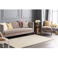 thumbnail image 4 of Hauteloom Kake Wool Hallway, Kitchen Runner Rug - Solid & Striped - Ivory - 2'3" x 10', 4 of 14