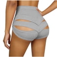 thumbnail image 4 of FNFYFH Scrunch Booty Shorts for Women High Waisted Yoga Shorts Cut Out Rave Bottoms Butt Lifting Mini Hot Pants, 4 of 7