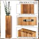 thumbnail image 1 of Paquete de 2 Macetas de Madera para Pared, Macetas Colgantes de Madera para Flores Secas y Plantas Artificiales, Jarrón de Bolsillo de Madera, 1 of 5