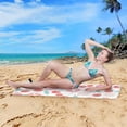 thumbnail image 5 of Coolnut 30"x60" Beach Towel with Travel Bag, Food Pattern Donut Cherry Oversized Sand Free Camping Towel Quick Dry Pool Bath Sport Towels, 5 of 6