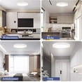 thumbnail image 5 of Plafón LED plano redondo lámpara de techo 18W - blanco moderno 4000K 1600LM lámparas LED iluminación de techo LED para baño dormitorio sala de estar cocina baño sótano balcón, ultra delgado Ø 230 * H24mm IP44 Zhivalor WXOTTO-LKX-2806, 5 of 5