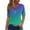Green, variant on Women Work Blouses for Office Professional XXl Womens Plus Size T Shirts Loose Fit Basic Tees Fitted Pack