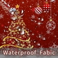 thumbnail image 6 of Red Christmas Shower Curtain with 12 Hooks Christmas Bathroom Decor, Shiny Christmas Tree Ball Snowflake Xmas Christmas Holiday Shower Curtains for Bathroom, 72x72 Inch, 6 of 6