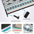 thumbnail image 5 of Waterproof Reversible Outdoor Rug, Plastic Straw Patio Camping Mat, 4'x6', 5 of 7