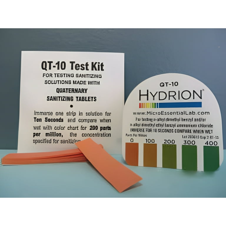 Steramine Quat Test Strips, 30 x QT-10, for Food Service Sanitizer 