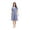 Blue, variant on Zipper Front Housecoat Short Sleeve Nightgown Long Housedress Duster RHW2898-A-L