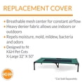 thumbnail image 3 of K&H Pet Products Original Pet Cot Replacement Cover (Cot Sold Separately) Green/Black X-Large 50 X 32 Inches, 3 of 8