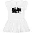 thumbnail image 3 of Inktastic Kansas City Skyline Grunge Girls Toddler Dress, 3 of 5