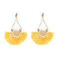 thumbnail image 1 of Pendientes colgantes chapados en aleación de joyería de moda para mujer con borlas Accesorio para niña (amarillo), 1 of 3