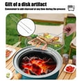thumbnail image 6 of Portable Round Outdoor Charcoal Grill | Iron Fire BBQ for Camping & Picnics | 12.6 Inch Diameter | 4 Air Vents | Easy to Clean & Carry, 6 of 8